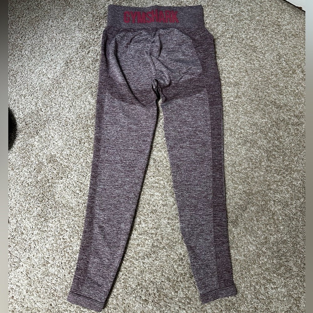 Gymshark Flex High Waisted Leggings - Berry/Rose - Picture 2 of 4